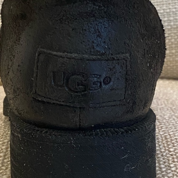 UGG Womens Blayre III Boot / Black w Sheepskin /Ankle Buckle/Side Zipper /Size 7 - Picture 6 of 11